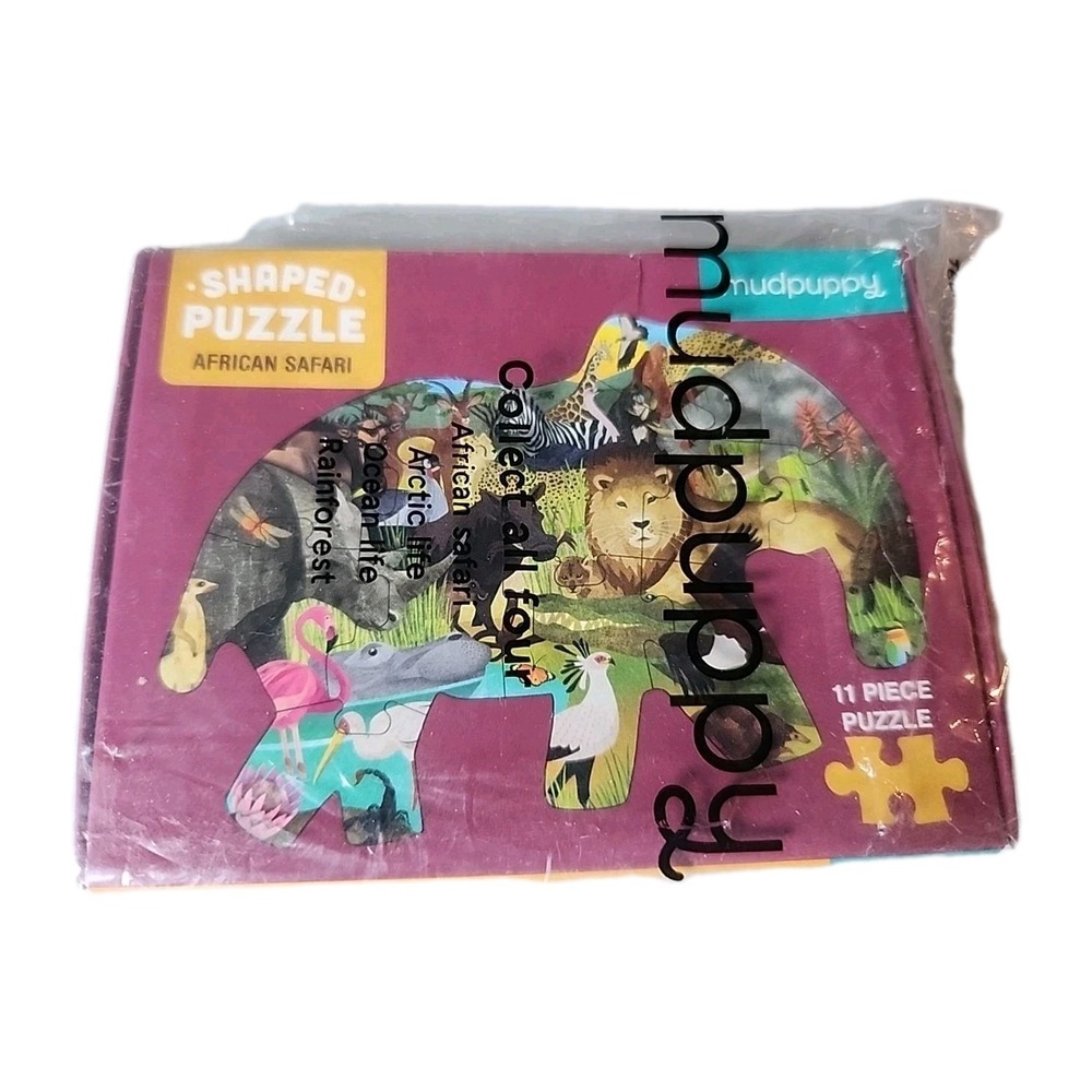 New Mudpuppy Elephant Puzzle "African Safari" 11-Pc CHICK-FIL-A Kids Meal NIB